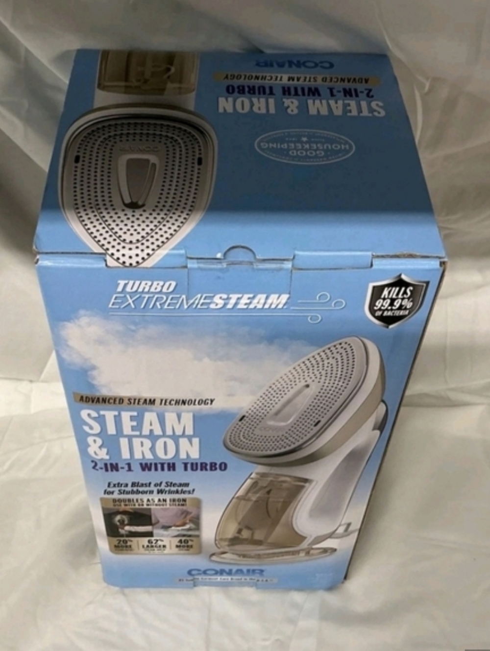 Conair ExtremeSteam 2-in-1 with Turbo Handheld Steamer & Iron - Brand New